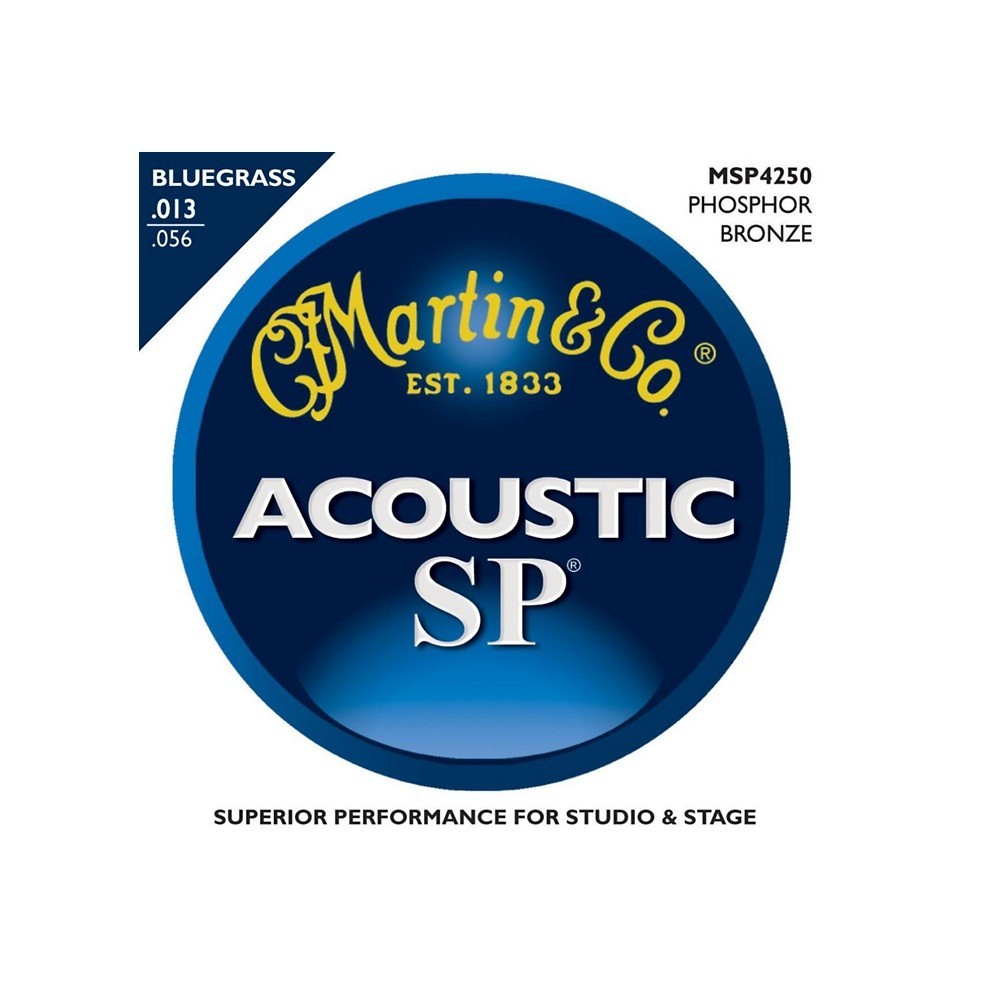 Martin Co MSP4250 Phosphor Bronze Bluegrass Acoustic Guitar Strings