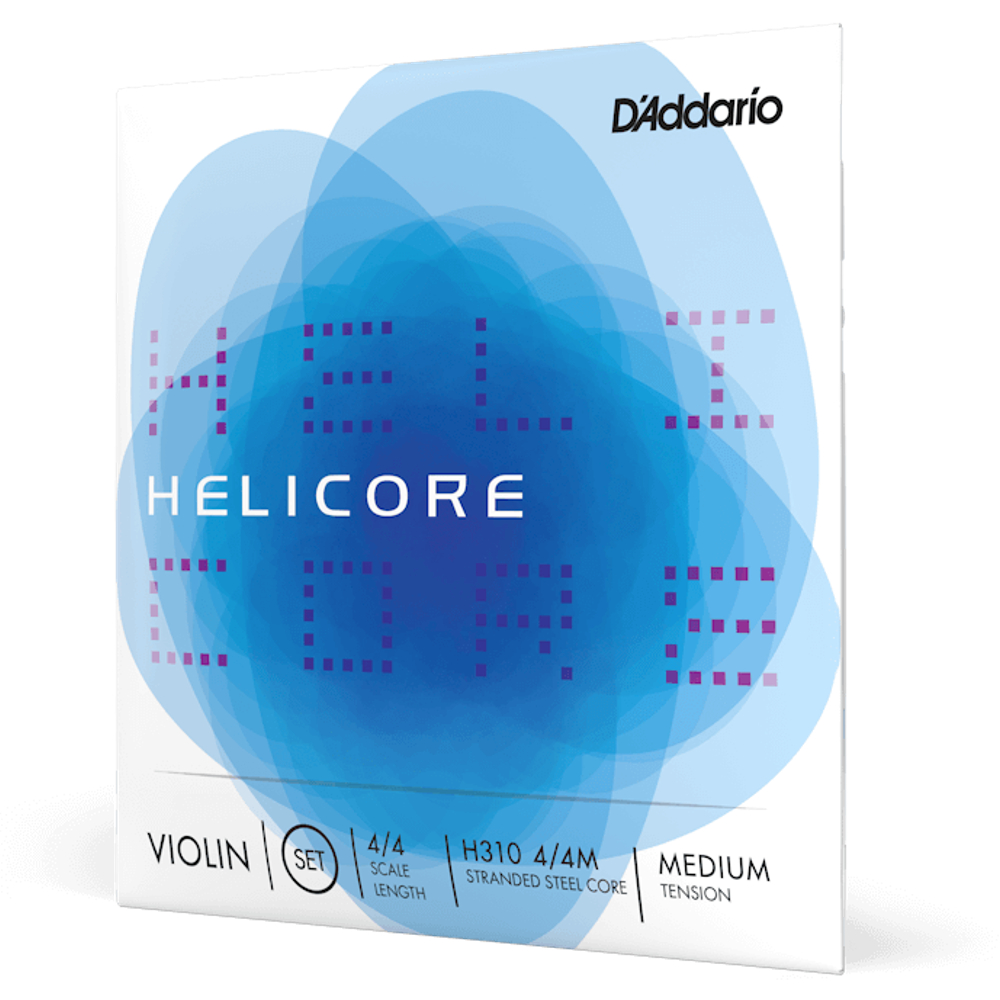 D'Addario H310 Helicore Violin String Set - 4/4 Size with Wound E