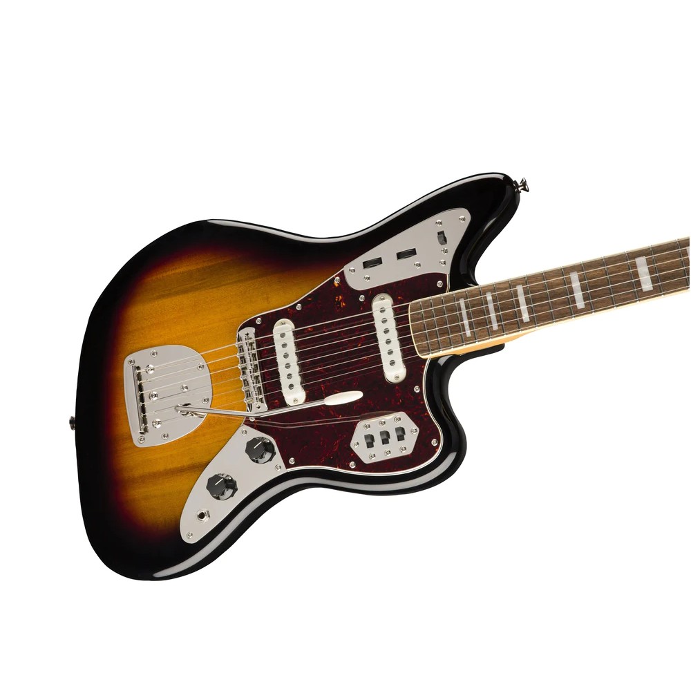 Squier by Fender Classic Vibe '70s Jaguar Electric Guitar - Indian Laurel Fingerboard - 3-Tone Sunburst (374090500)