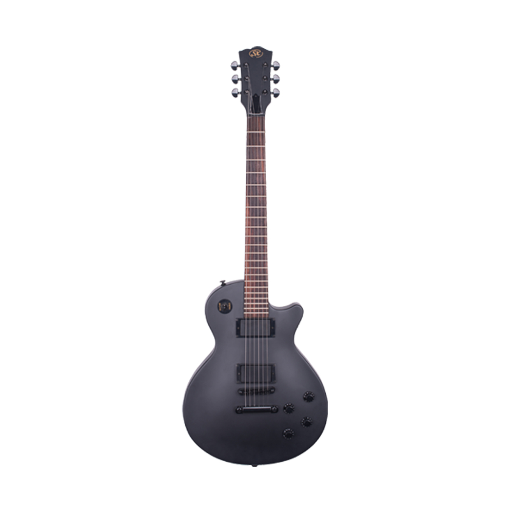 SX LEE3S LP Style Electric Guitar (Satin Black)