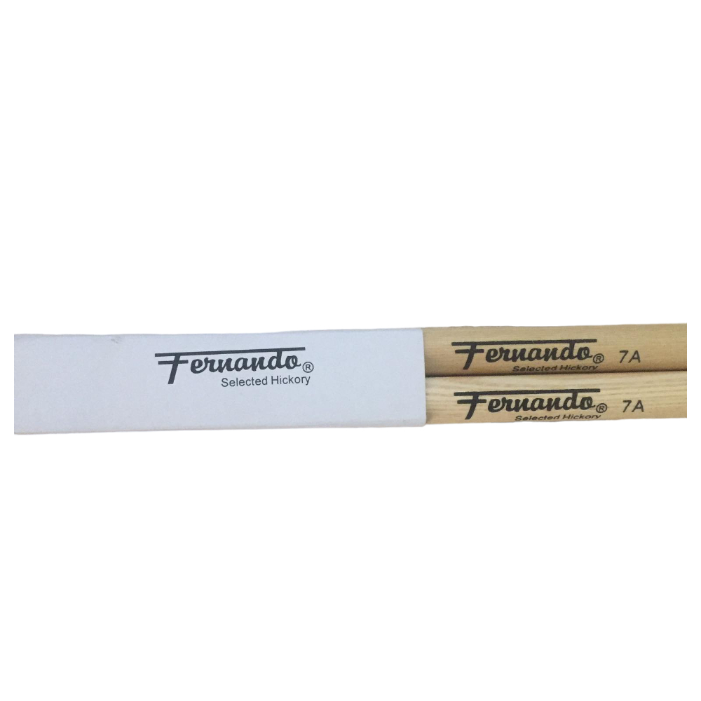 Fernando 7A Hickory Series Wood Tip Drumsticks