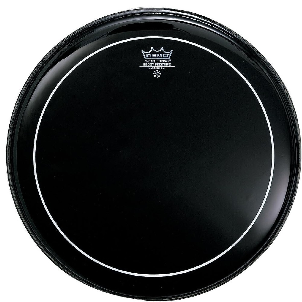 Remo ES-0612-PS Ebony Pinstripe 12-inch Drum Head