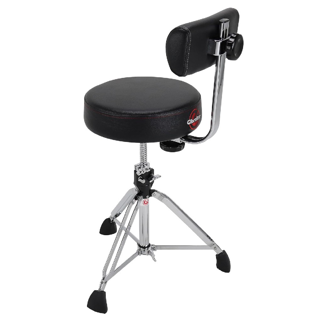 Gibraltar 9608RB 13-inch Round Drum Throne with Backrest