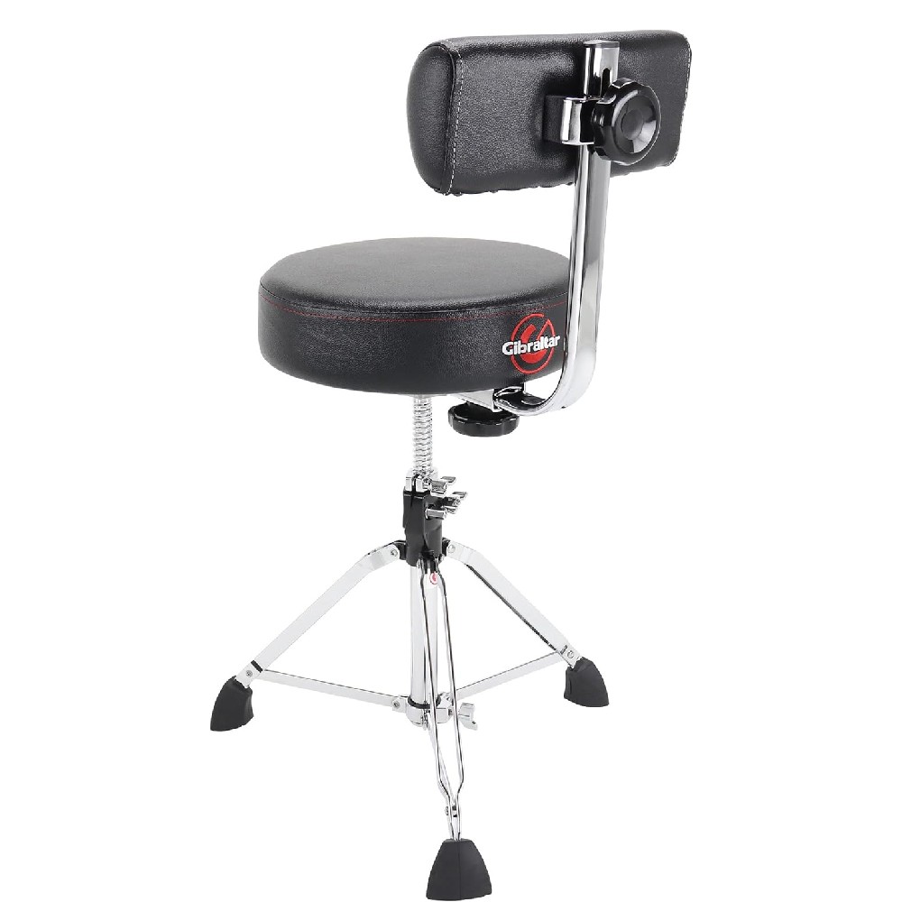 Gibraltar 9608RB 13-inch Round Drum Throne with Backrest