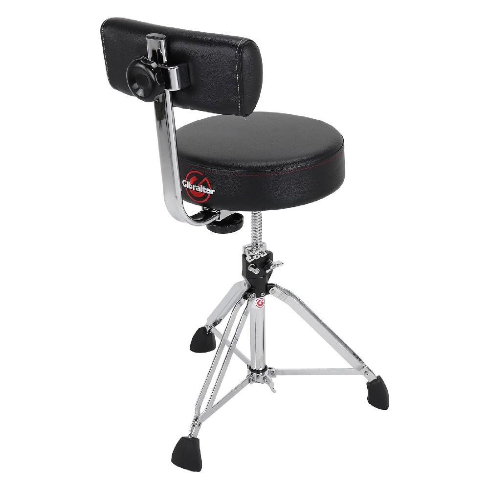 Gibraltar 9608RB 13-inch Round Drum Throne with Backrest