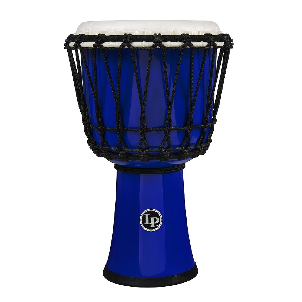 LP LP1607BL 7-Inch Rope Tuned Circle Djembe with Perfect Head Pitch Head