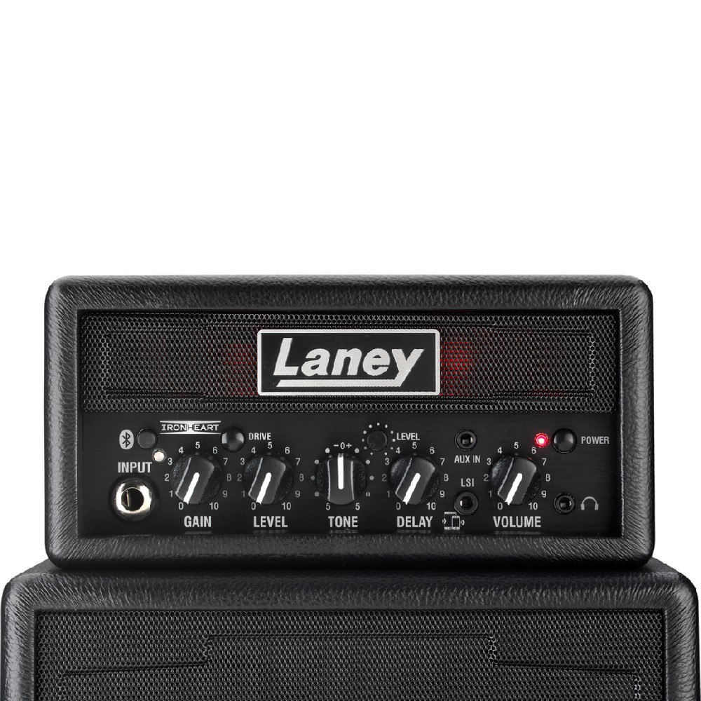 Laney Ministack-Iron B Stereo Amplifier Bluetooth Battery Powered Guitar Amp with Smartphone Interface