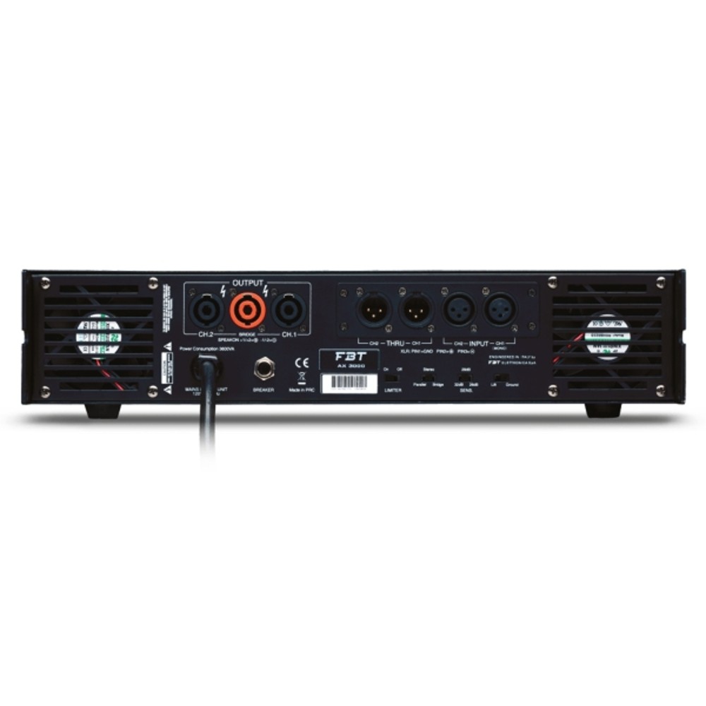 FBT AX 3000 Power Amp 2 x 1500W RMS (4 Ohms)