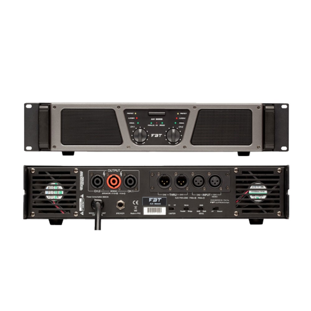 FBT AX 3000 Power Amp 2 x 1500W RMS (4 Ohms)