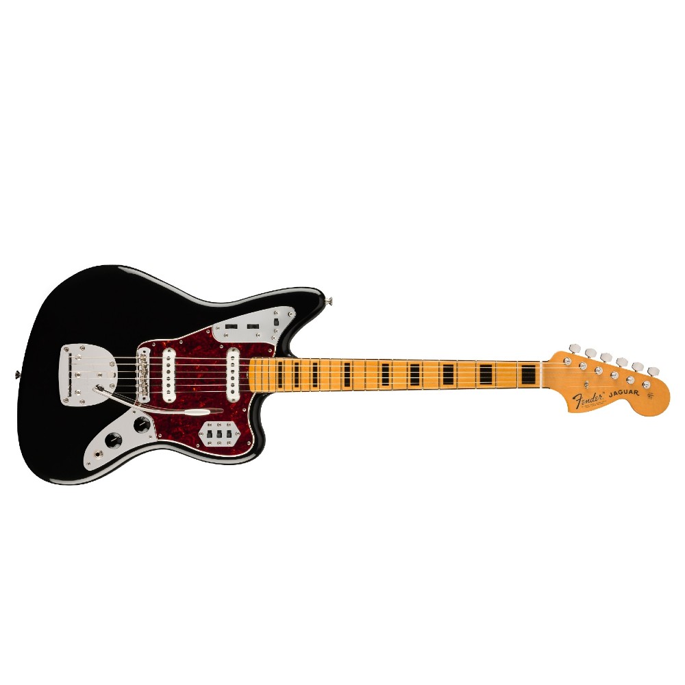 Fender Vintera II '70s Jaguar Electric Guitar Maple Fingerboard (Black)