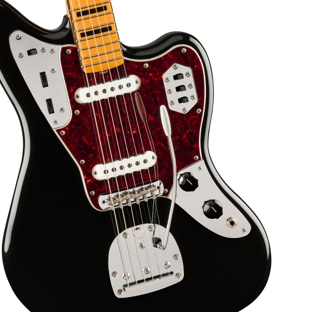 Fender Vintera II '70s Jaguar Electric Guitar Maple Fingerboard (Black)