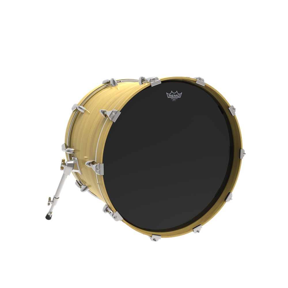 Remo ES-1028-00 28-inch Ambassador Ebony Bass Drum Head