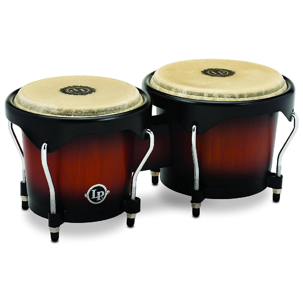 Latin Percussion (LP) LP601NY-VSB City Wood Bongos (Vintage Sunburst ...