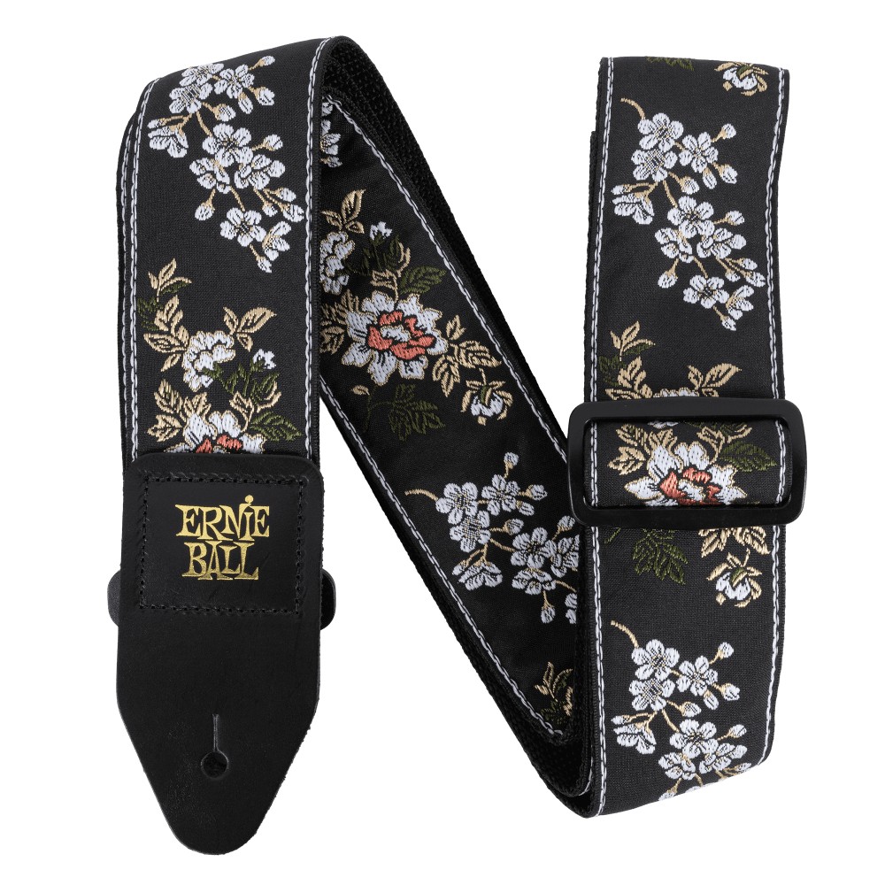 Ernie Ball 5362 Classic Jacquard Guitar Strap (White Blossom)