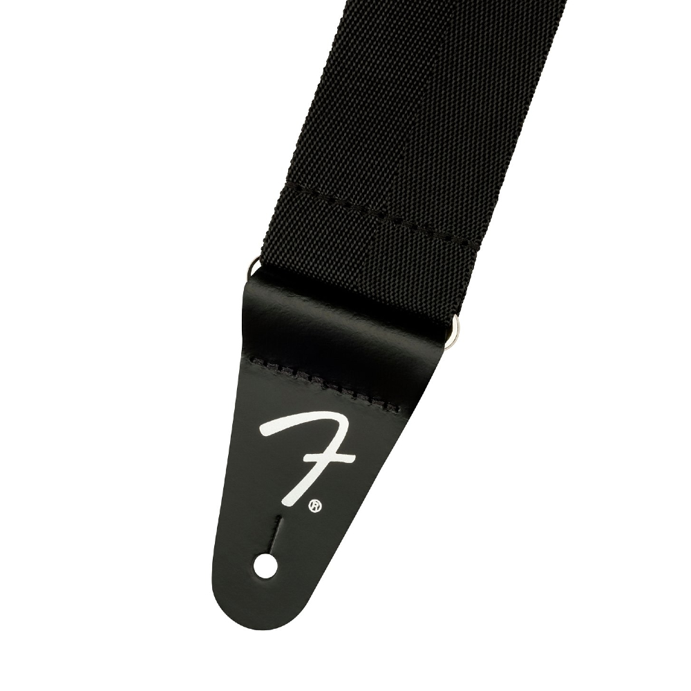 Fender Polypro Guitar Strap with Leather Ends (Black)