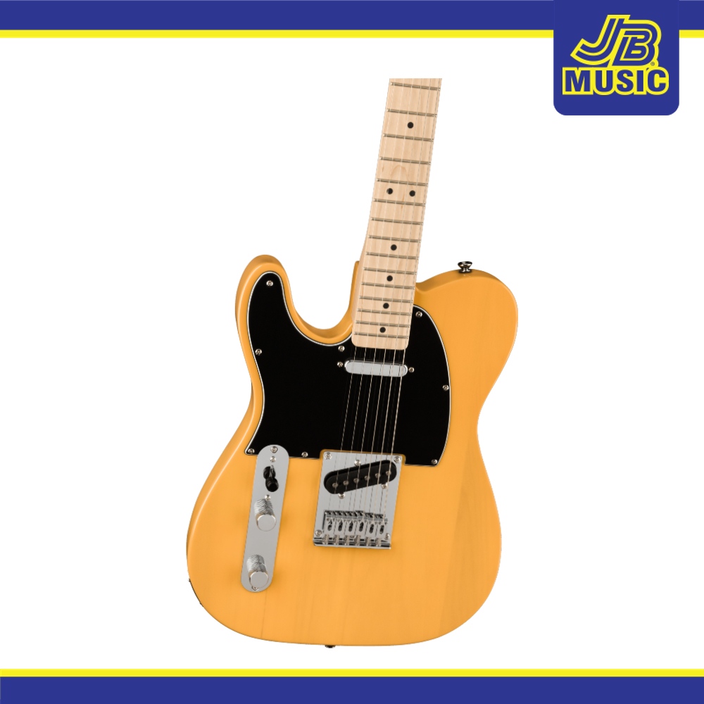 Squier by Fender Affinity Series Telecaster - Left-Handed / Maple Fingerboard / Black Pickguard (Butterscotch Blonde)