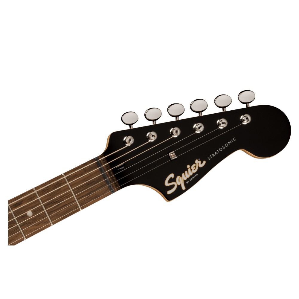 Squier by Fender Paranormal Strat-O-Sonic Electric Guitar - Laurel Fingerboard / Black Pickguard (Vintage Blonde)