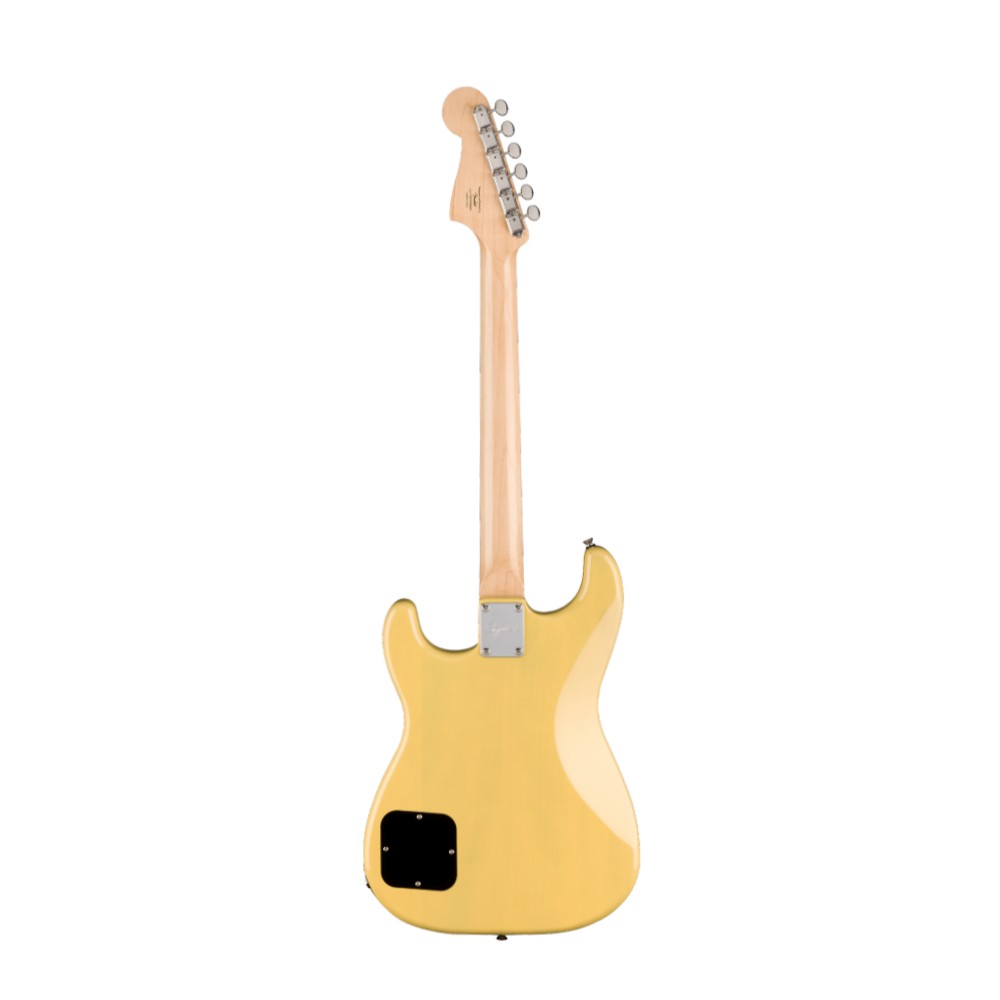 Squier by Fender Paranormal Strat-O-Sonic Electric Guitar - Laurel Fingerboard / Black Pickguard (Vintage Blonde)