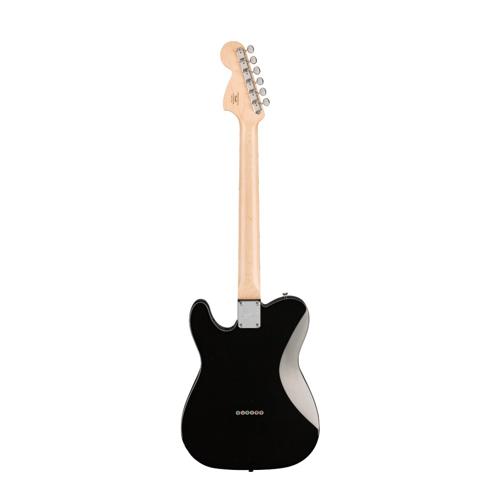 Squier by Fender Paranormal Esquire Deluxe Electric Guitar - Maple Fingerboard / Black Pickguard (Metallic Black)