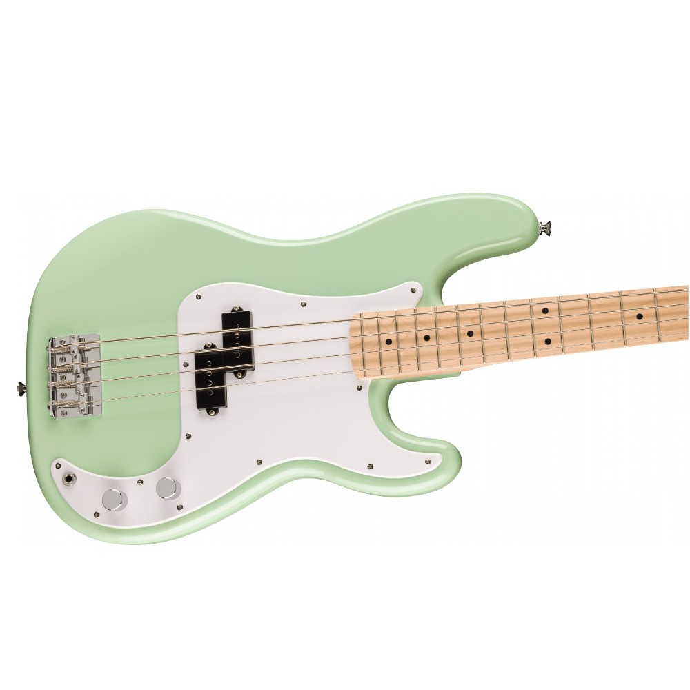 Squier By Fender FSR Sonic Precision Bass Guitar Maple Fingerboard White Pickguard (Surf Green)