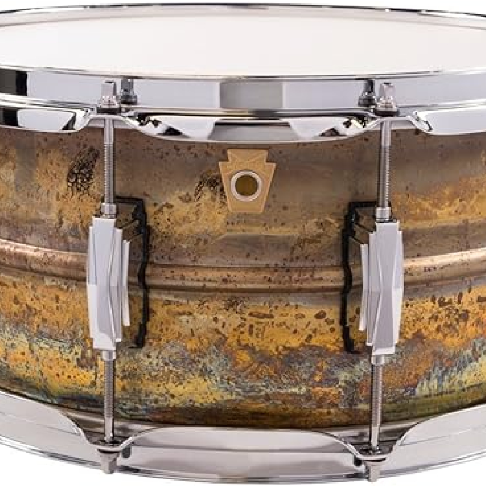 Ludwig LB464R Raw Brass Phonic Snare Drum (14x6.5)