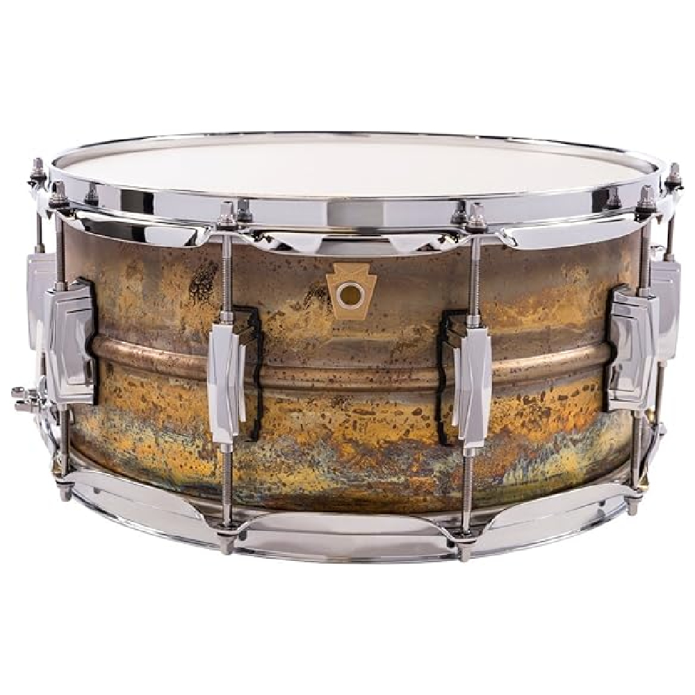 Ludwig LB464R Raw Brass Phonic Snare Drum (14x6.5)