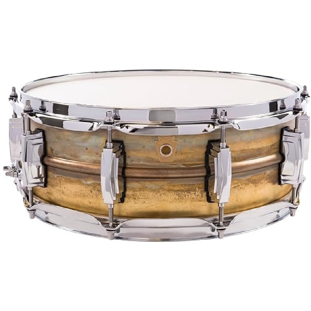 Ludwig LB454R Raw Brass Phonic Snare Drum (14x5)