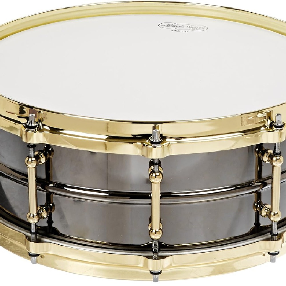 Ludwig LB416BT Black Beauty Snare Drum with Brass Trim (14x5)