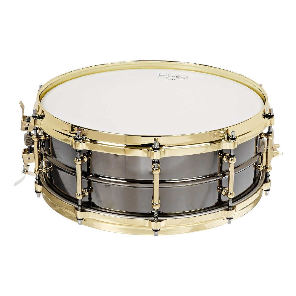 Ludwig LB416BT Black Beauty Snare Drum with Brass Trim (14x5)