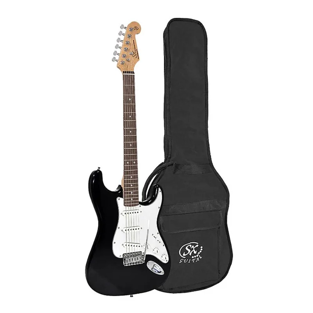 SX ED1-BK Stratocaster Electric Guitar with Bag 