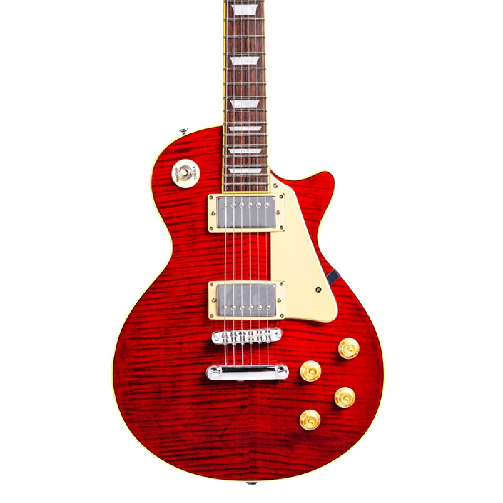 SX EF3D-TWR Electric Guitar Transparent (Wine Red)