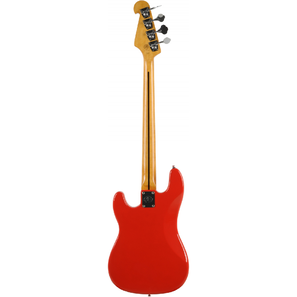 SX SPJ62+/FR PJ Electric Bass Guitar (Fiesta Red)