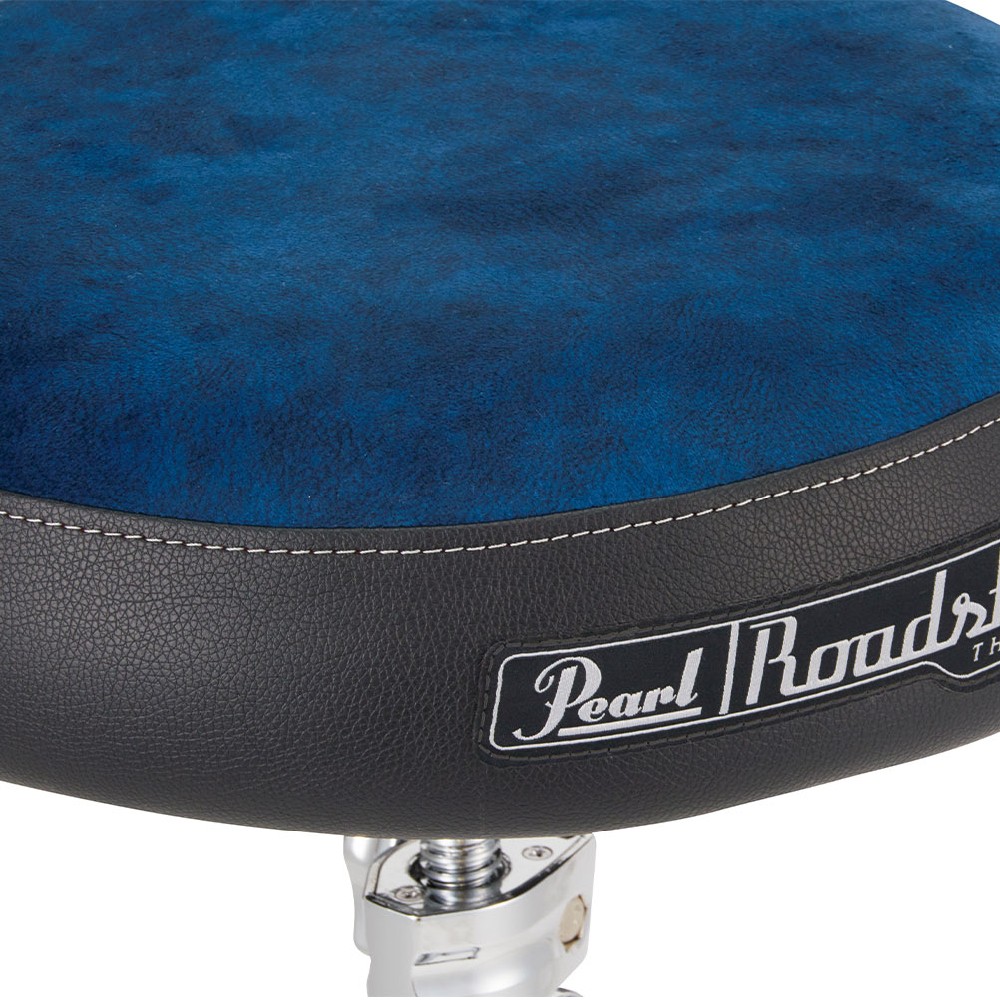 Pearl D-1500BLST Drummers Throne with Blue Cloth