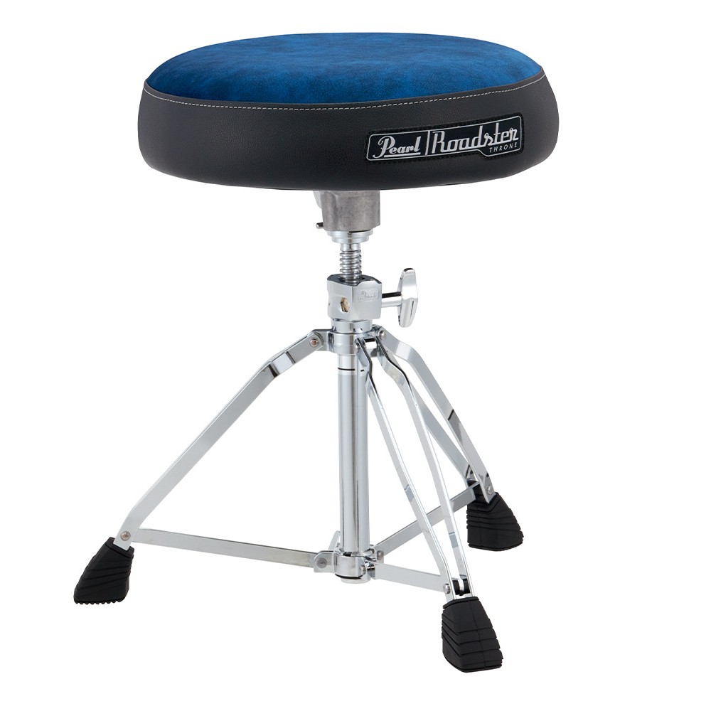 Pearl D-1500BLST Drummers Throne with Blue Cloth