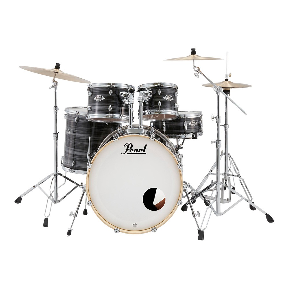 Pearl EXX725SP/C+HWP-834 EXX 5-PCS Fusion Drum Set #778 Graphite Silver Twist (Without Cymbals)