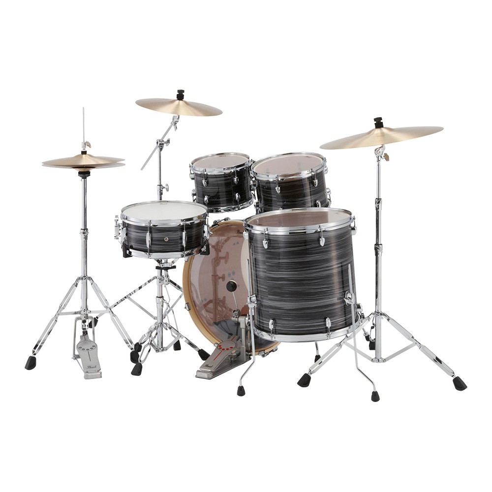 Pearl EXX725SP/C+HWP-834 EXX 5-PCS Fusion Drum Set #778 Graphite Silver Twist (Without Cymbals)