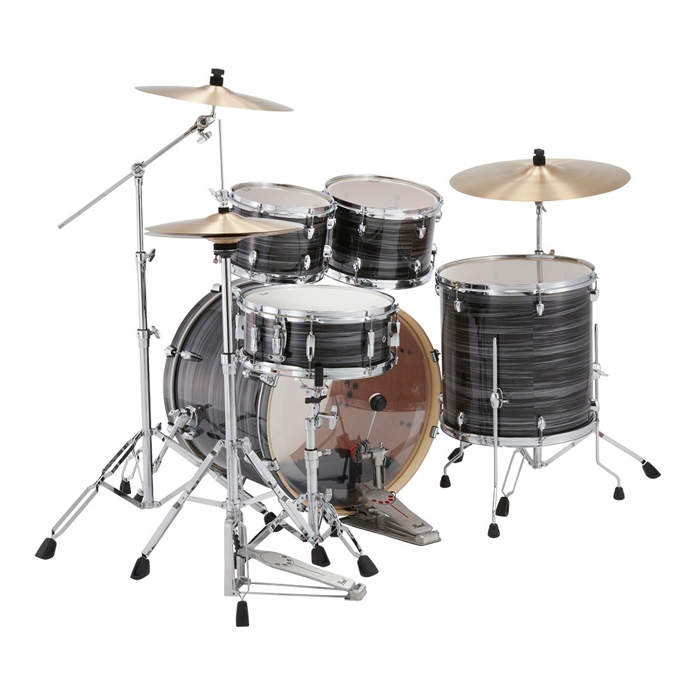 Pearl EXX725SP/C+HWP-834 EXX 5-PCS Fusion Drum Set #778 Graphite Silver Twist (Without Cymbals)