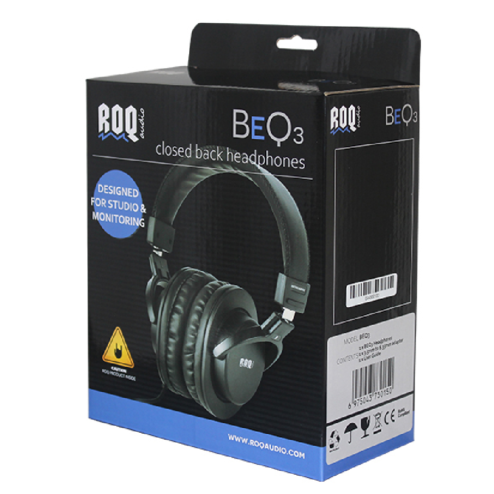 ROQ Audio BEQ3 Closed Ear / Closed Back Headphones