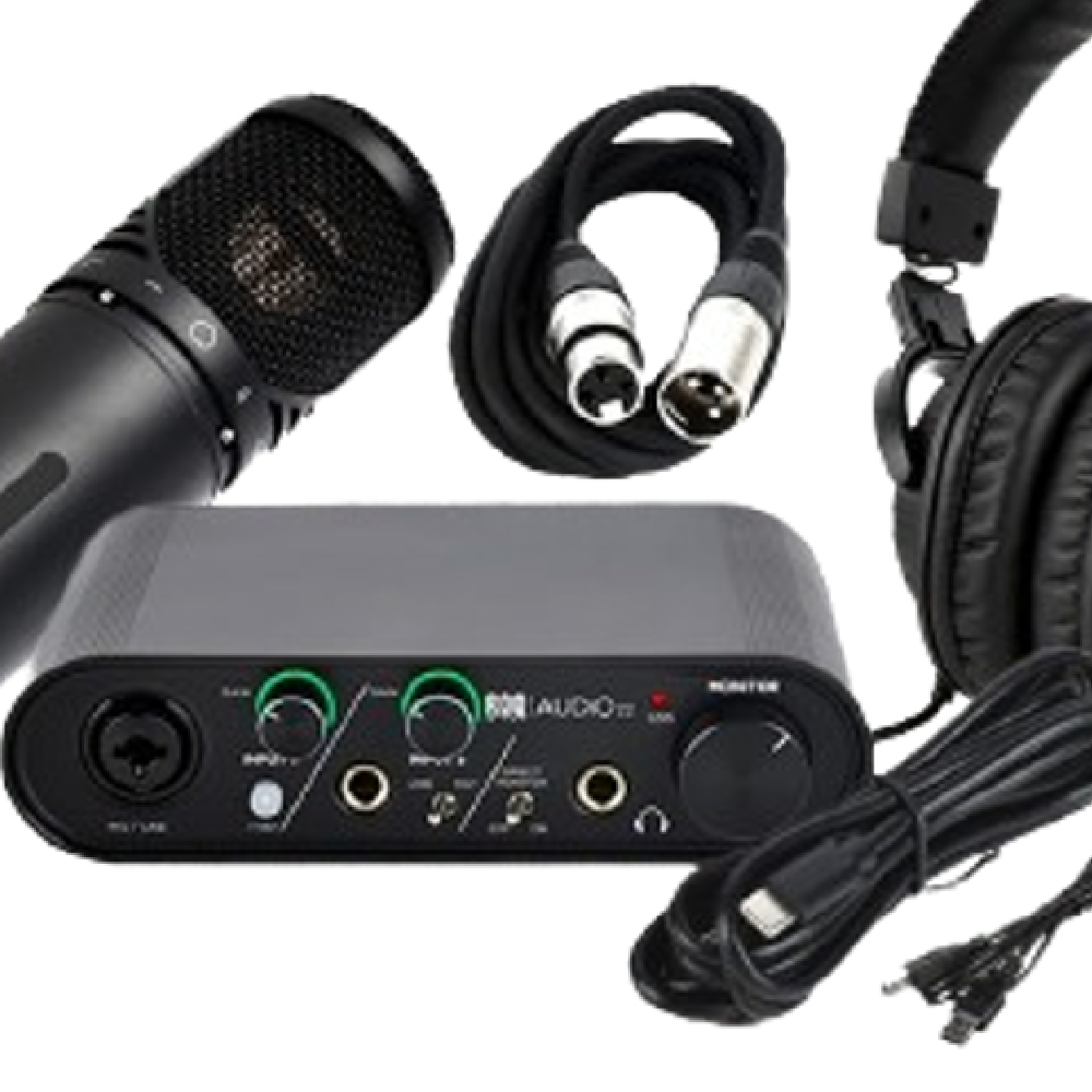 ROQ Audio AUQ22 Pro Audio Interface Studio Bundle