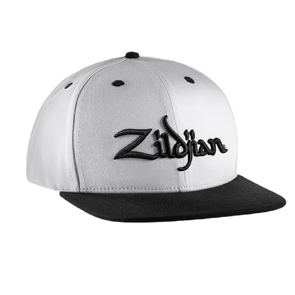 Zildjian ZAHC0022 6-Panel Snapback Hat (White)