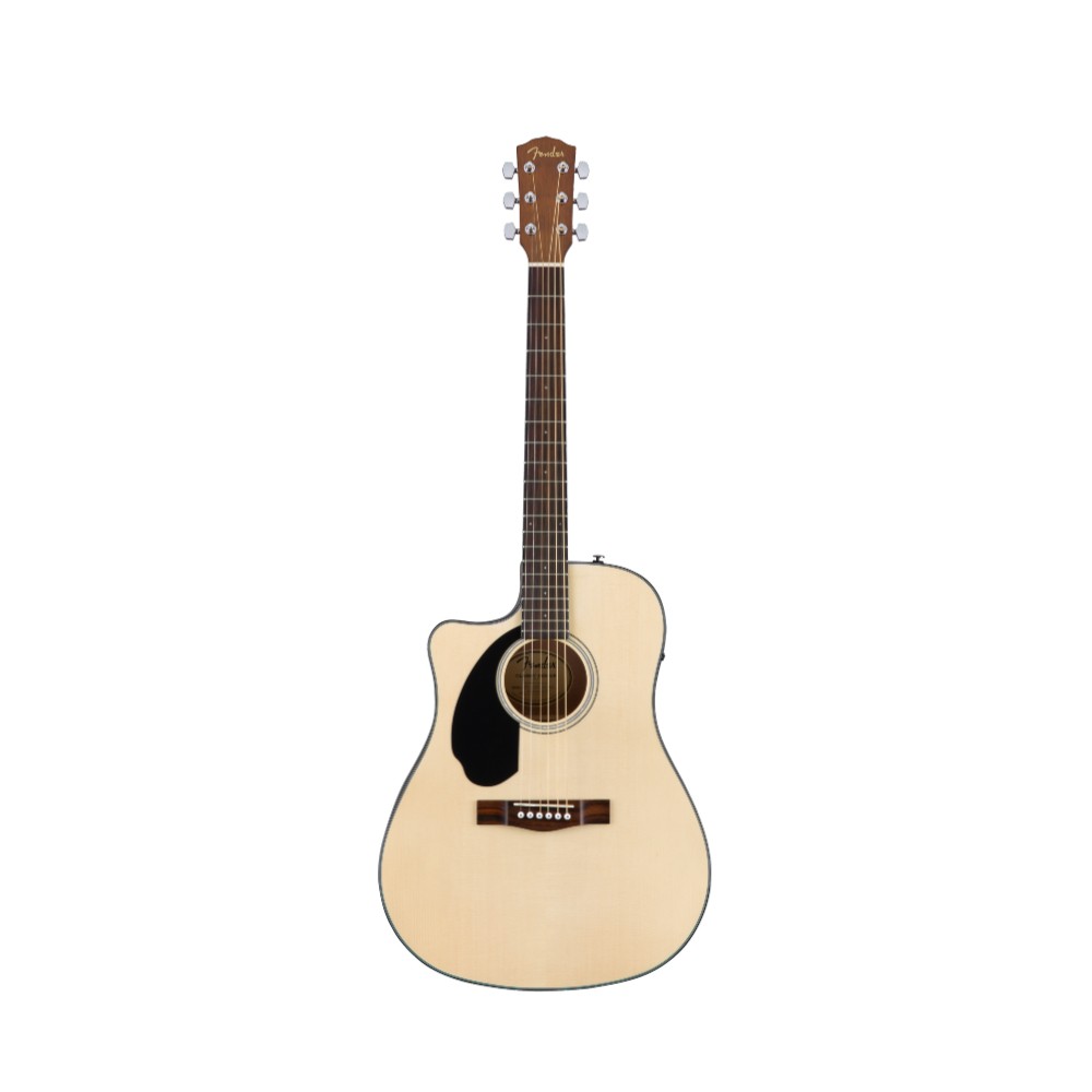 Fender CD-60SCE Dreadnought Acoustic Guitar - Left-Hand - Natural / Walnut (970118021)