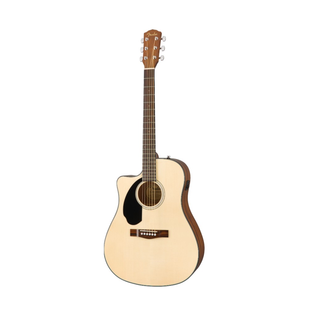 Fender CD-60SCE Dreadnought Acoustic Guitar - Left-Hand - Natural / Walnut (970118021)