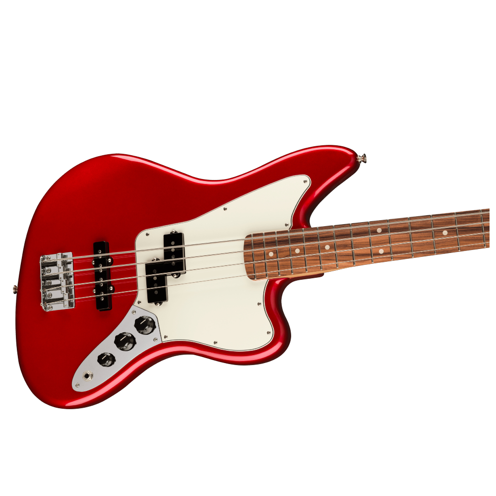 FENDER – 149303509  Player Jaguar® Bass, Pau Ferro Fingerboard, Candy Apple Red