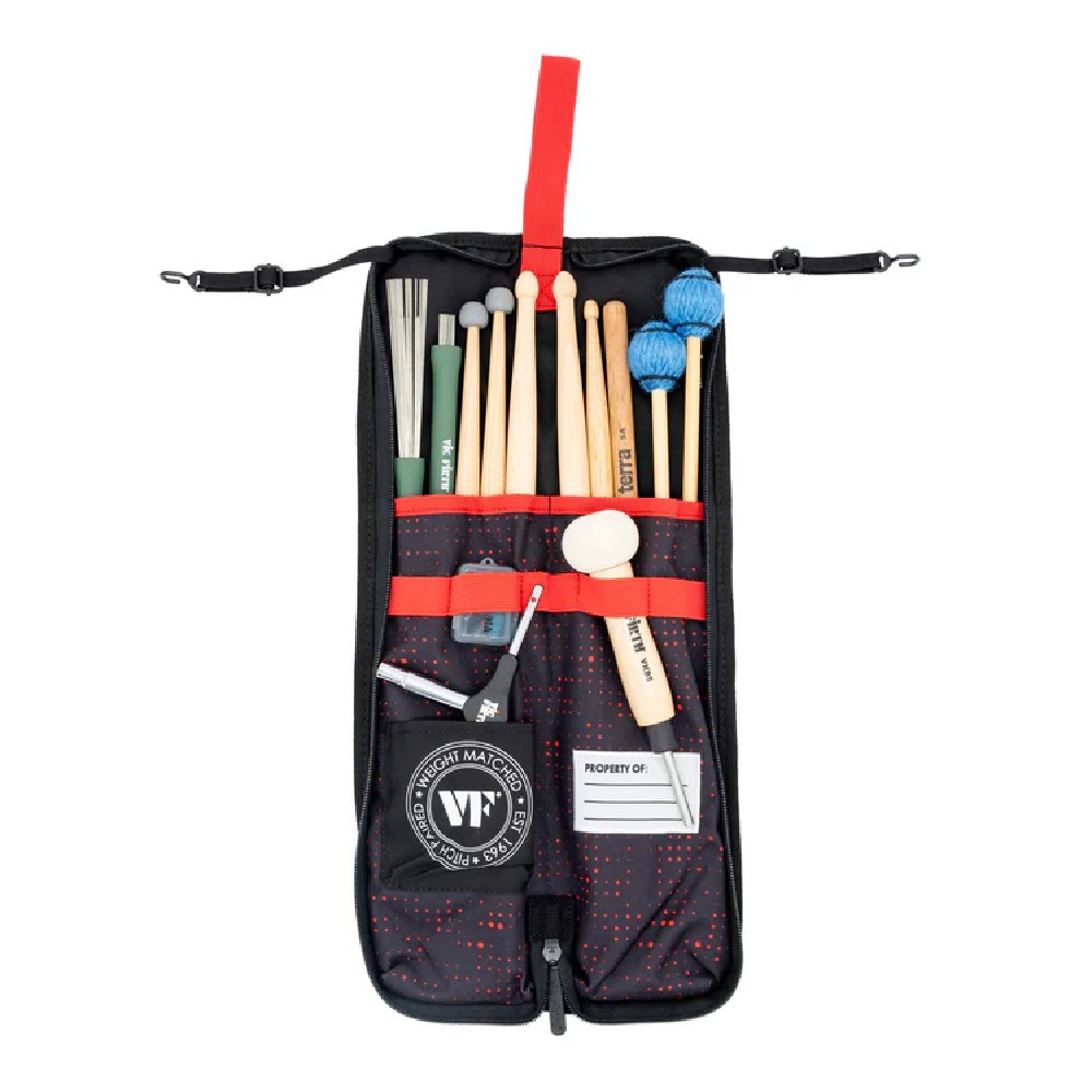 Vic Firth VXSB00101 Essential Stick Bag Red Dot (Drumstick Bag)	