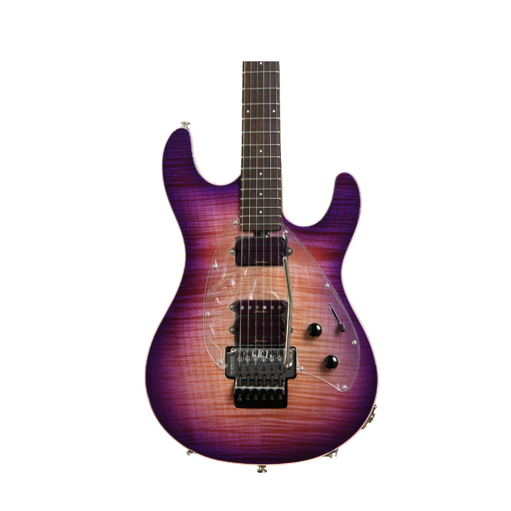 Ernie Ball Music Man Steve Morse Y2D Signature Solidbody Electric Guitar - Purple Sunset (H90100)