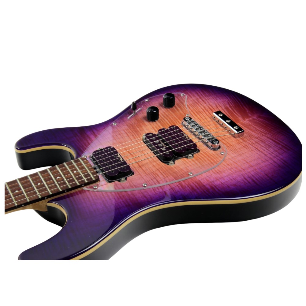 Ernie Ball Music Man Steve Morse Y2D Signature Solidbody Electric Guitar - Purple Sunset (H90100)