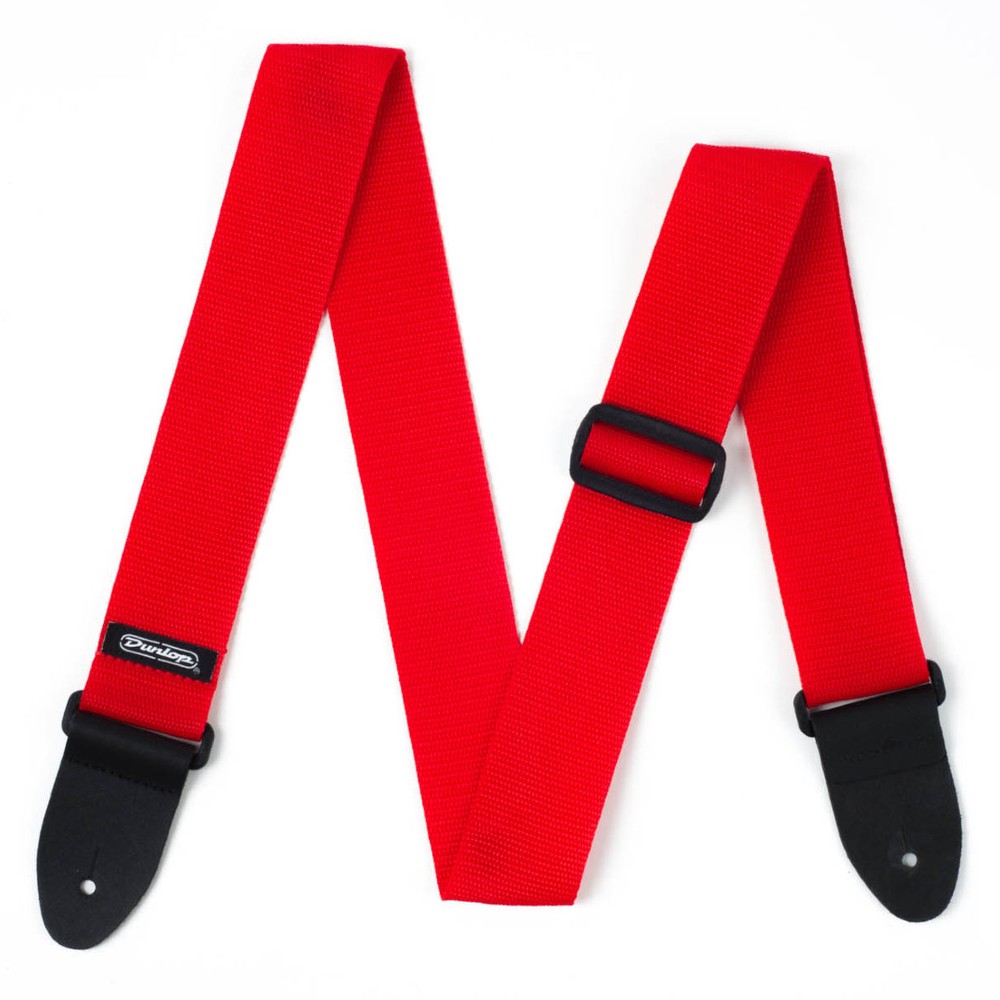 Jim Dunlop D07-01RD Poly Guitar Strap (Red)