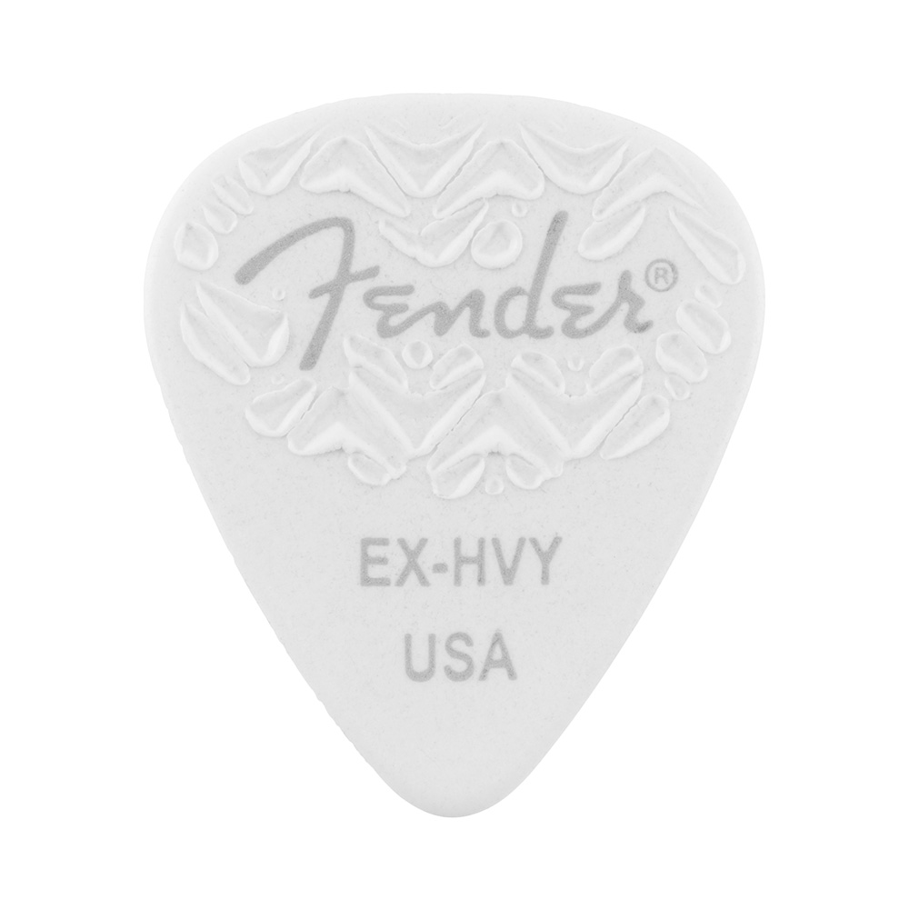 Fender 351 Wavelength Shape Extra Heavy Guitar Pick - White (1983351780)