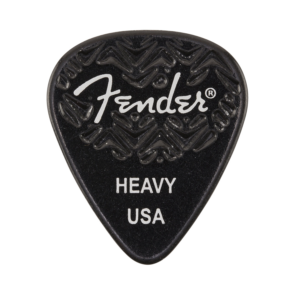 Fender 351 Wavelength Shape Heavy Guitar Pick - Black (1983351506)