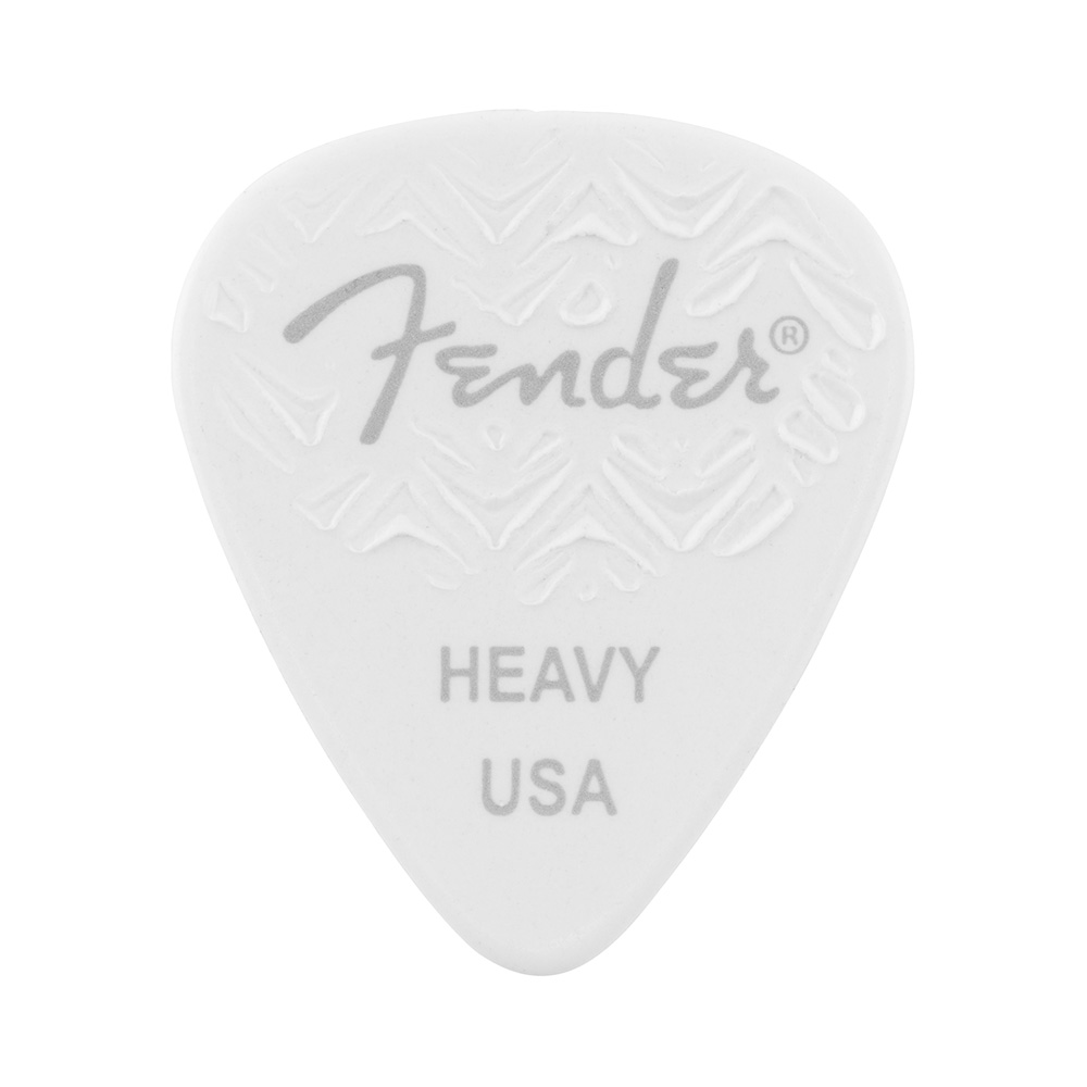 Fender 351 Wavelength Shape Heavy Guitar Pick - White (1983351580)